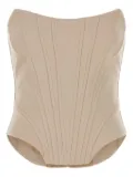 Giuseppe Di Morabito wool structured corset - Neutrals