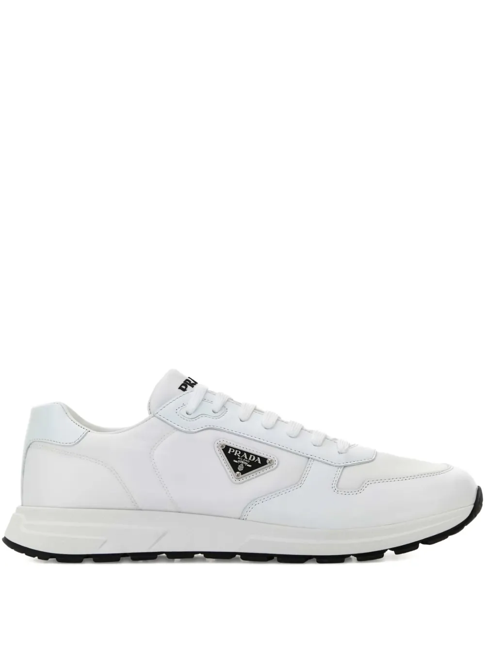 Prada Sneakers met triangel logo Wit