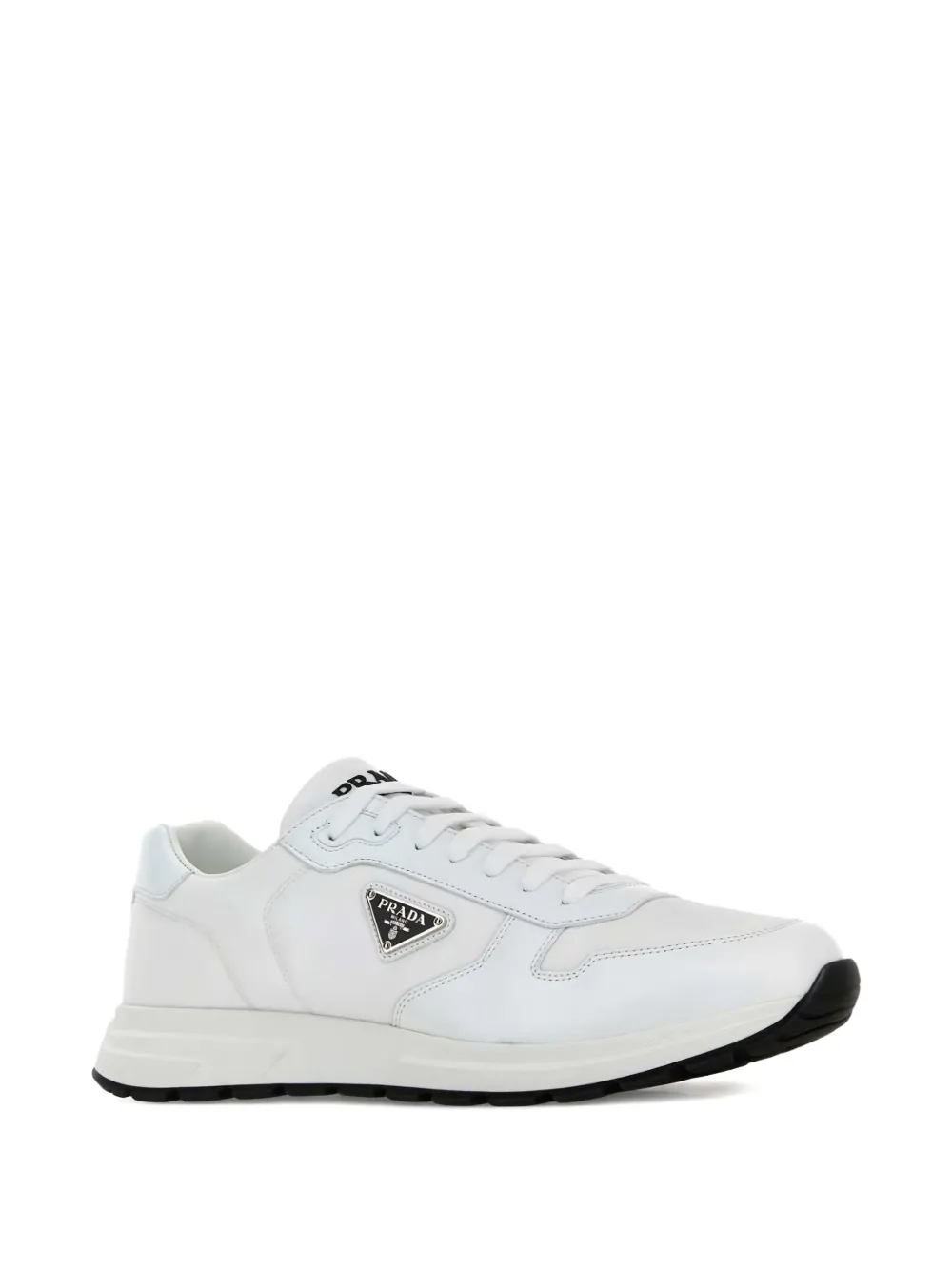 Prada Sneakers met triangel logo Wit
