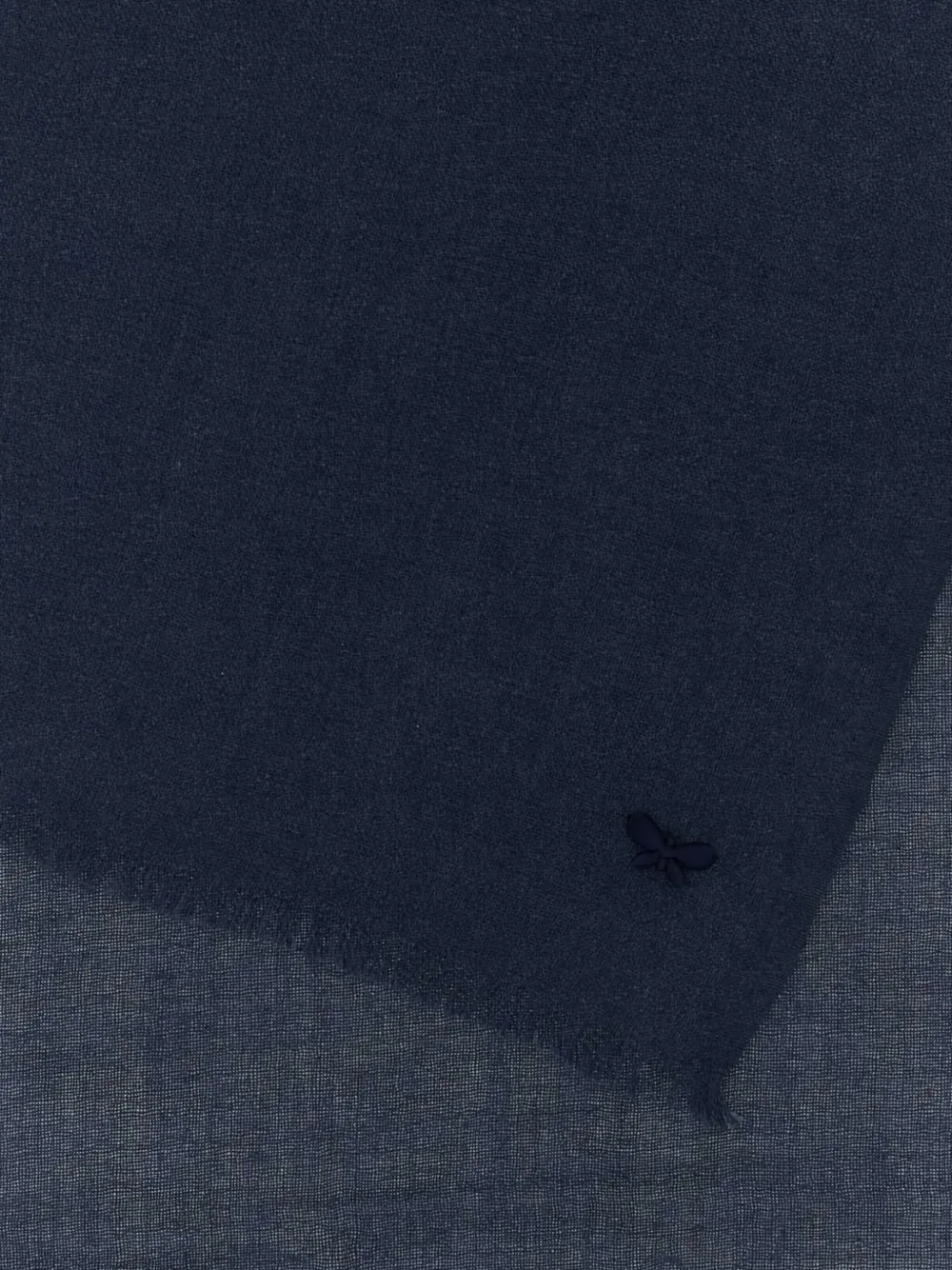 Weekend Max Mara fringed linen scarf Blauw