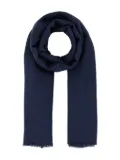 Weekend Max Mara fringed linen scarf - Blue