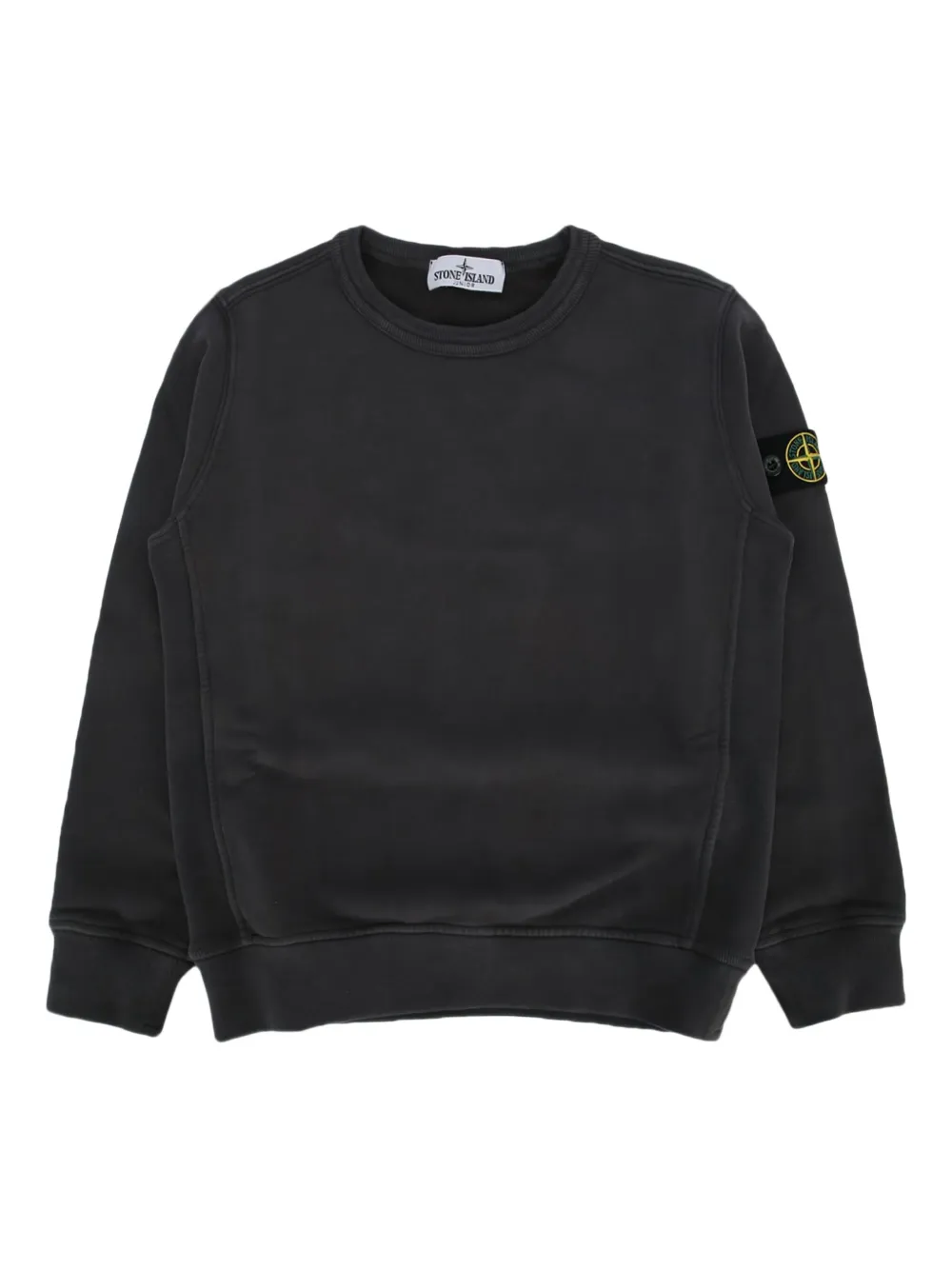 Stone Island Junior Compass-badge sweatshirt Zwart