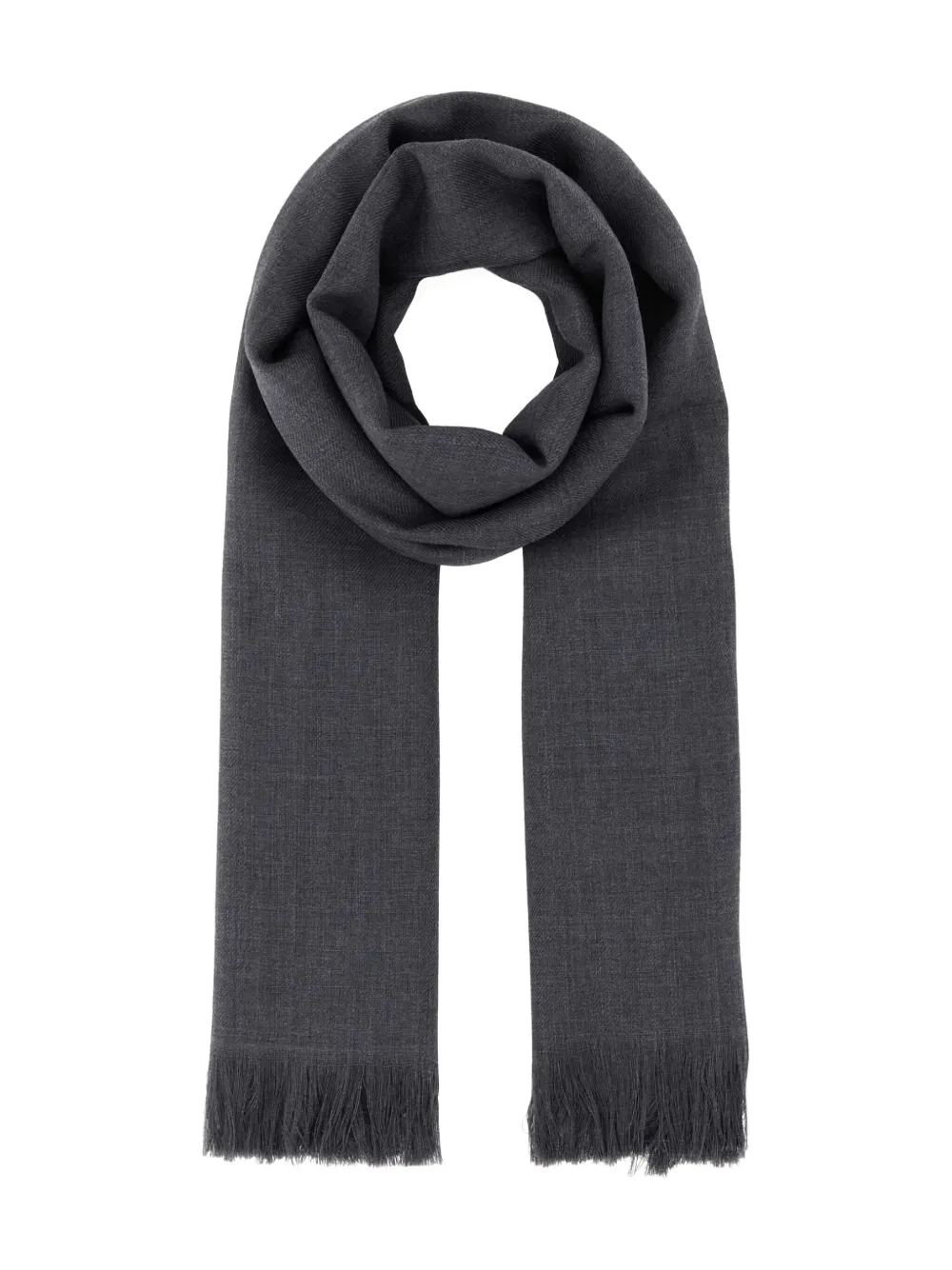 Weekend Max Mara fringed-trim scarf Grijs
