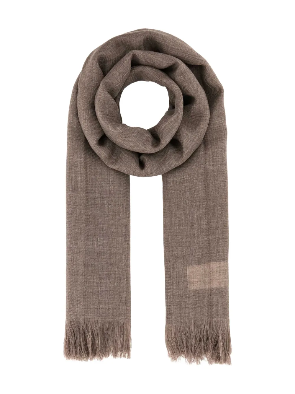 Weekend Max Mara Ken fringed-edge woven scarf Beige