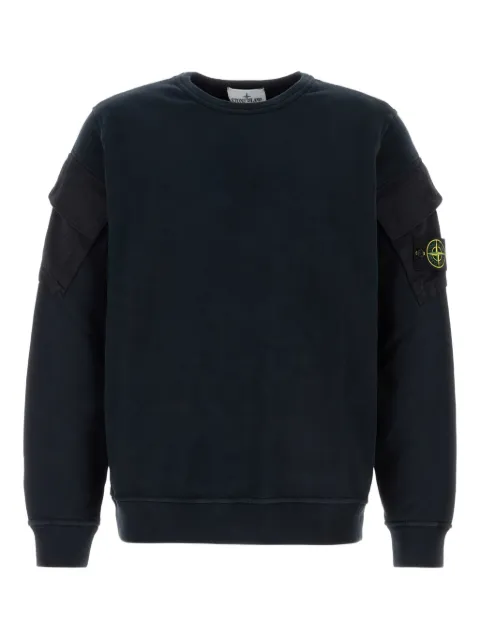 Stone Island Compass-badge pocket-detail sweatshirt