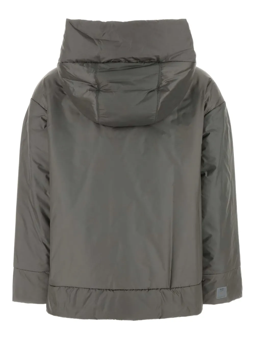 Max Mara hooded padded jacket Grijs