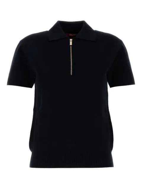 Max Mara zip-neck polo shirt