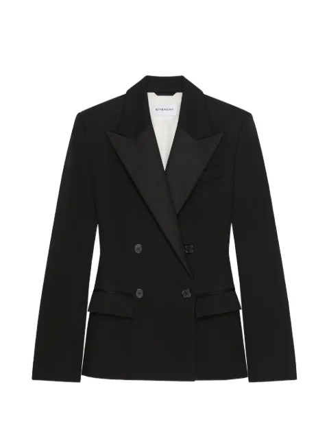 Givenchy double breasted tuxedo jacket in wool