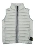 Stone Island Junior Compass-badge quilted sleeveless gilet - Grey