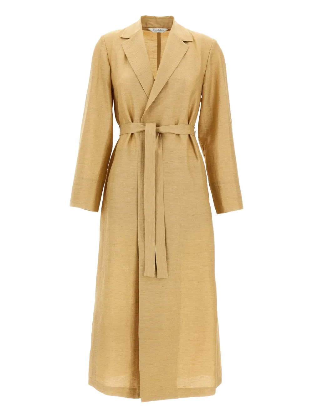 Max Mara Meandro jas met ceintuur Beige