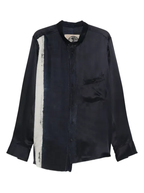 Ziggy Chen asymmetric silk shirt