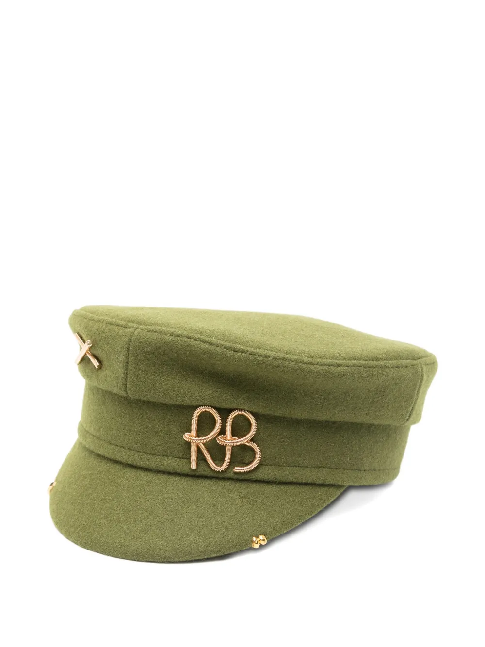 Ruslan Baginskiy logo-embellishment beret Groen