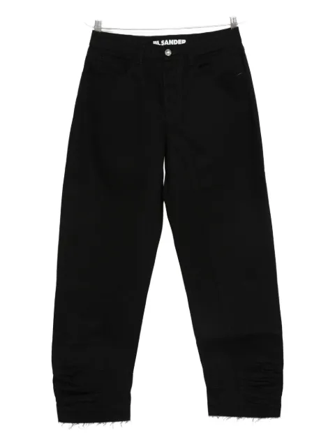 Jil Sander Calça jeans com patch de logo