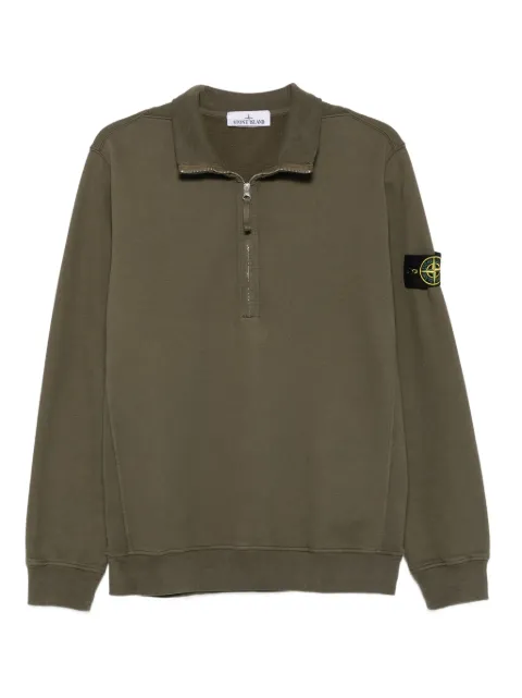Stone Island 6100028 half-zip patch-logo sweater