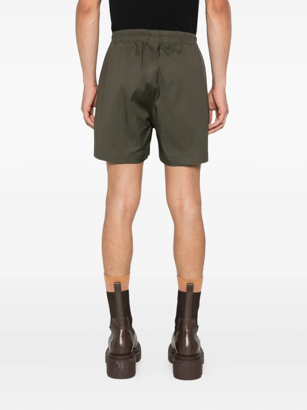 Rick Owens Shorts met trekkoord en ritssluiting Groen