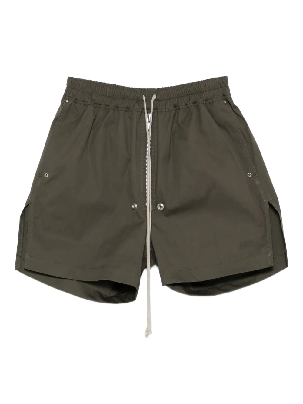Rick Owens Shorts met trekkoord en ritssluiting Groen