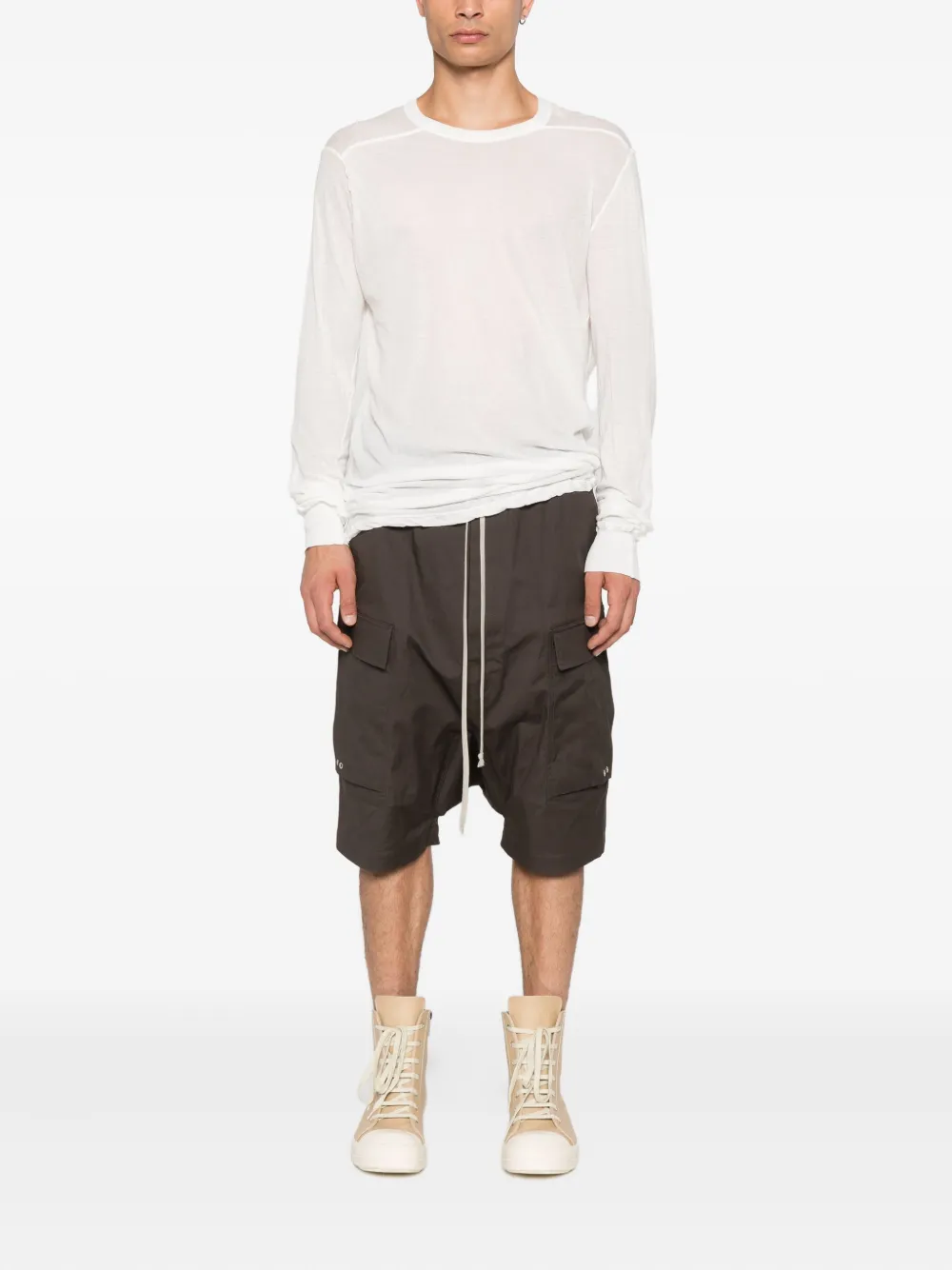 Rick Owens T-shirt van biologisch katoen Wit