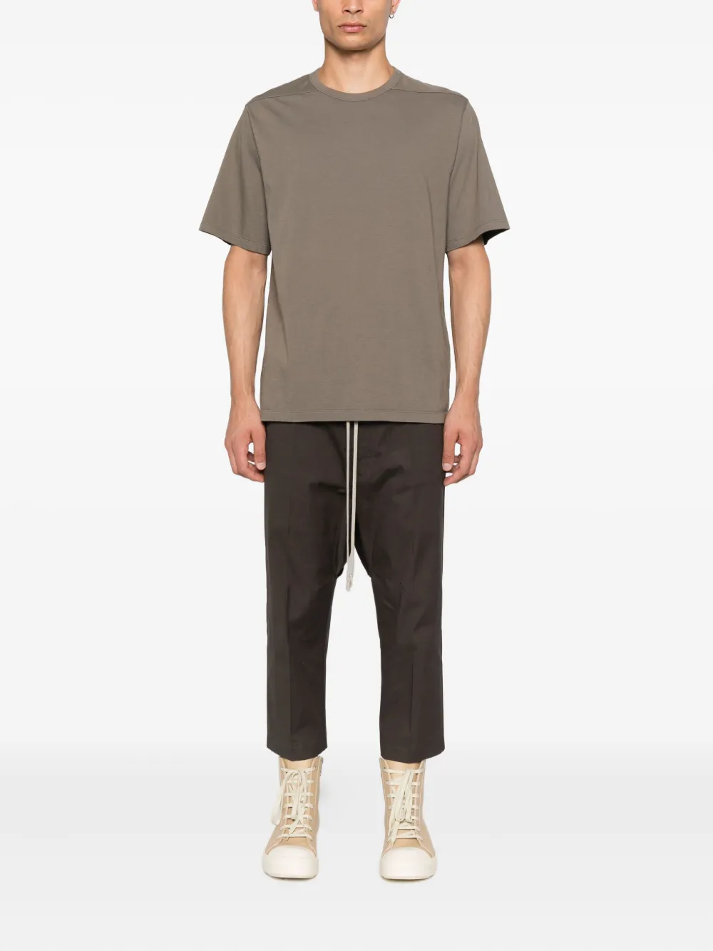 Rick Owens T-shirt van biologisch katoen Groen