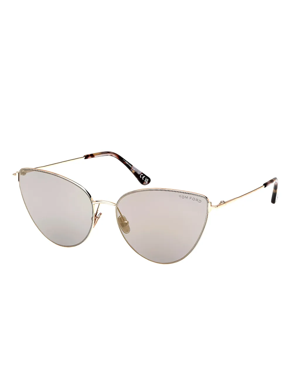TOM FORD Eyewear Zonnebril met cat-eye montuur - Goud
