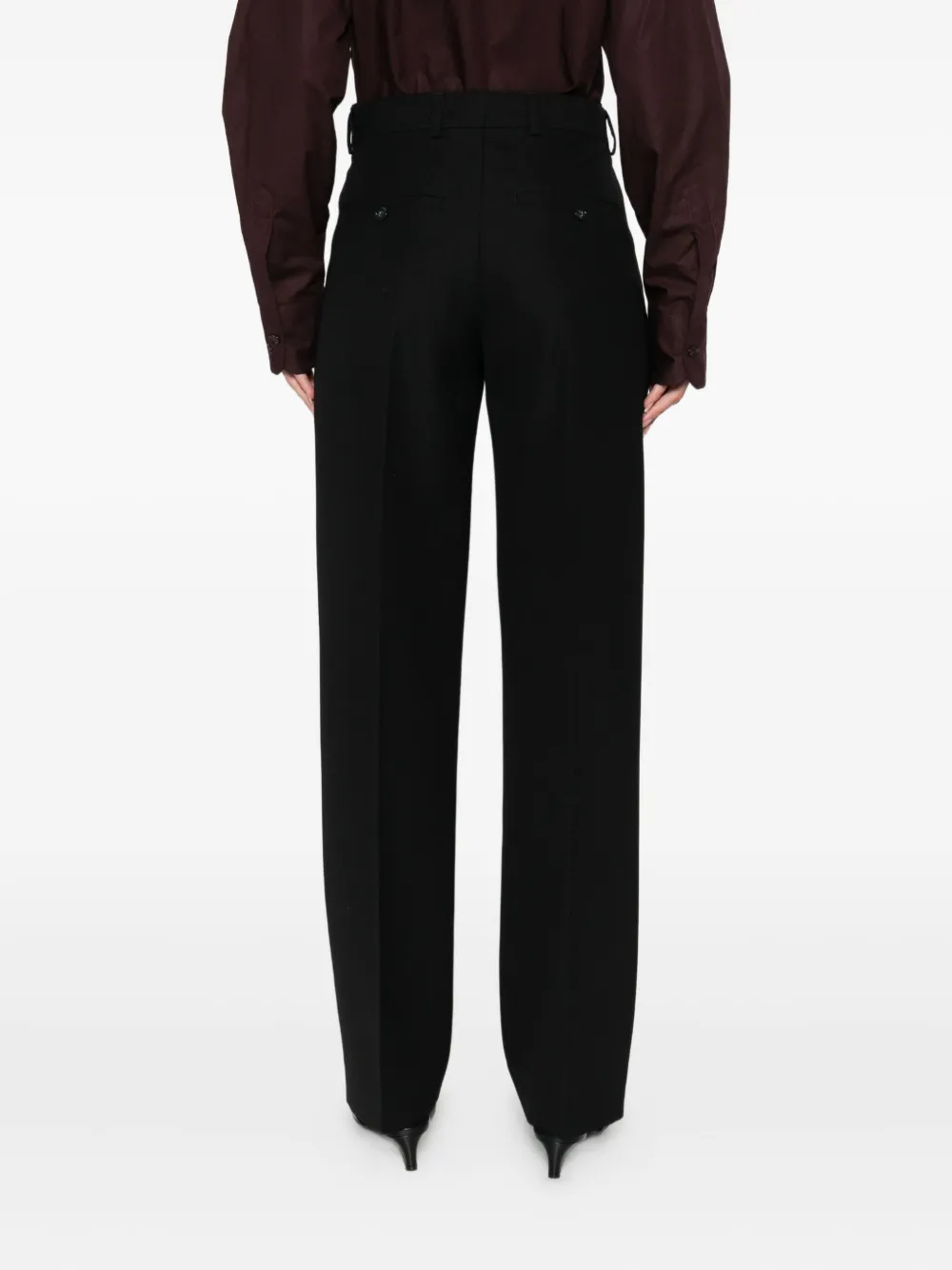 TOTEME pleated trousers Zwart