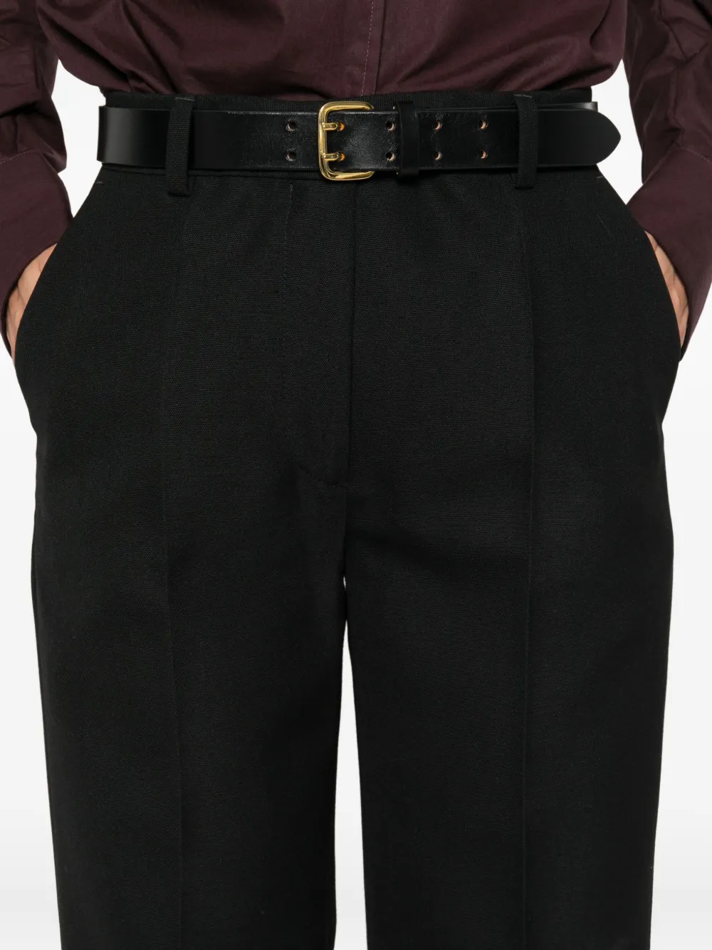 TOTEME pleated trousers Zwart