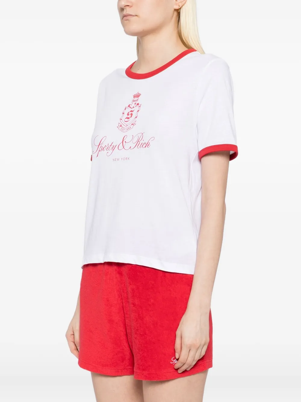 Sporty & Rich Vendome T-shirt Wit