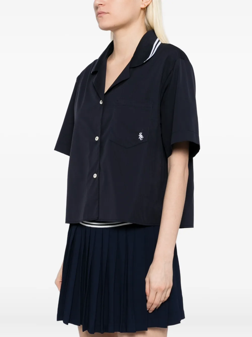 Sporty & Rich SRC katoenen blouse Blauw