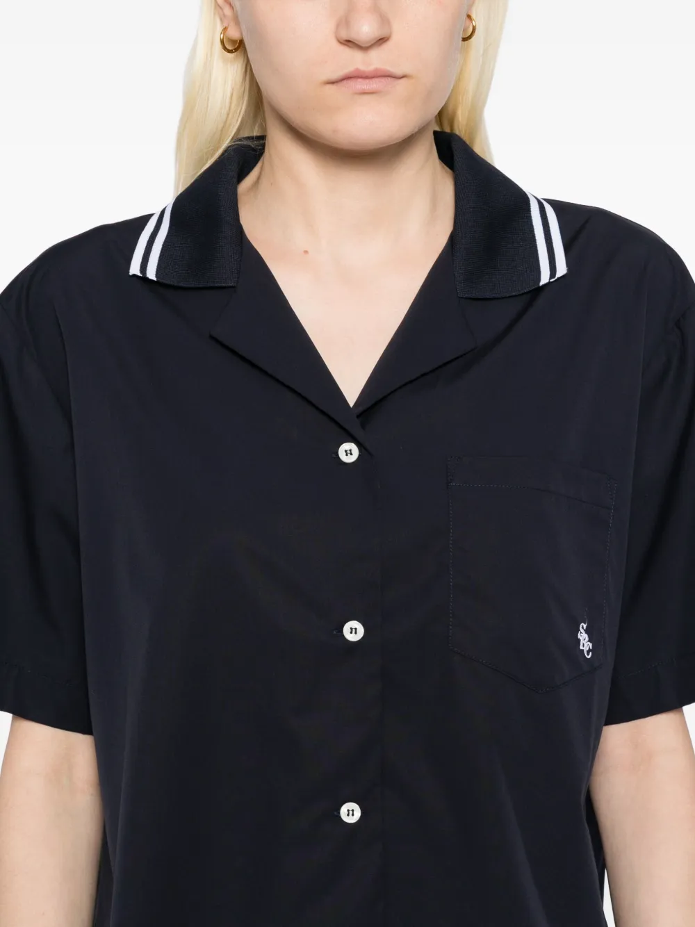 Sporty & Rich SRC katoenen blouse Blauw