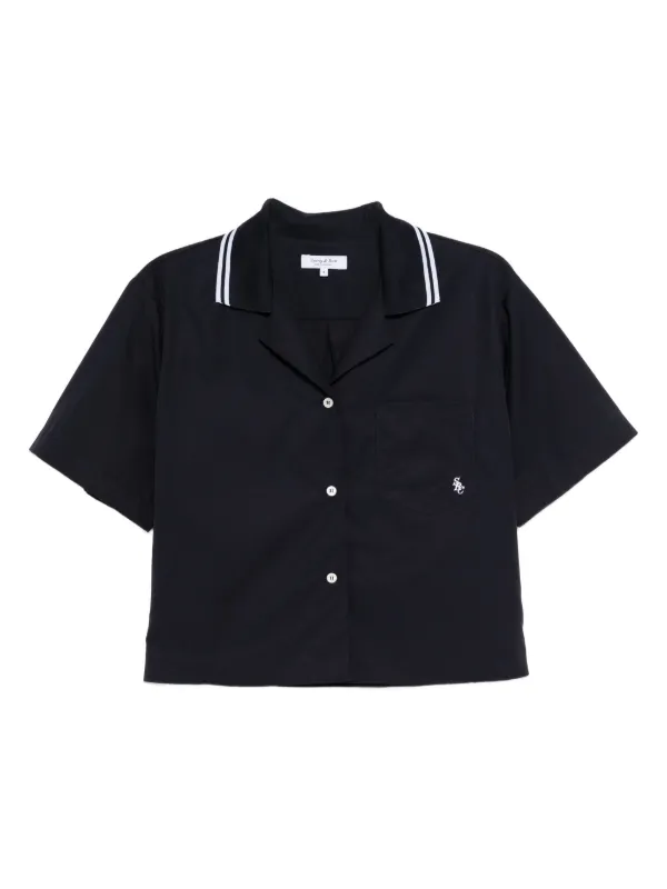 SPORTY & RICH SRC シャツ S.R. Sport Oversized Shirt - Blue Striped – Sporty & Rich