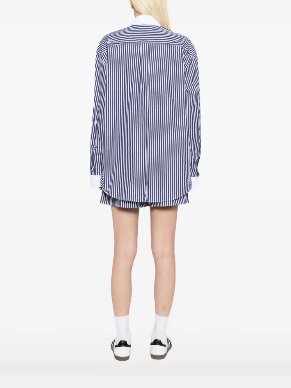 Sporty & Rich Vendome gestreepte blouse Blauw