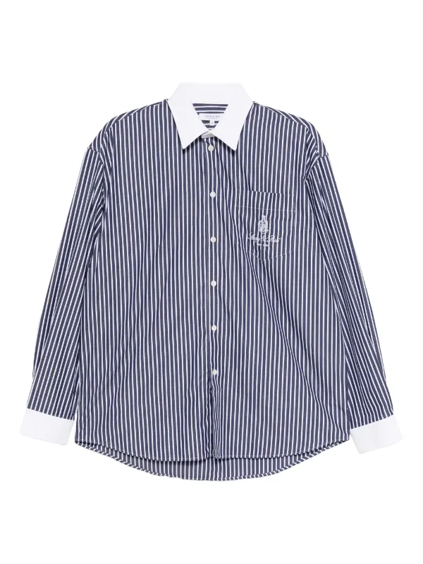 Sporty & Rich Vendome ストライプ シャツ | ブルー | FARFETCH JP