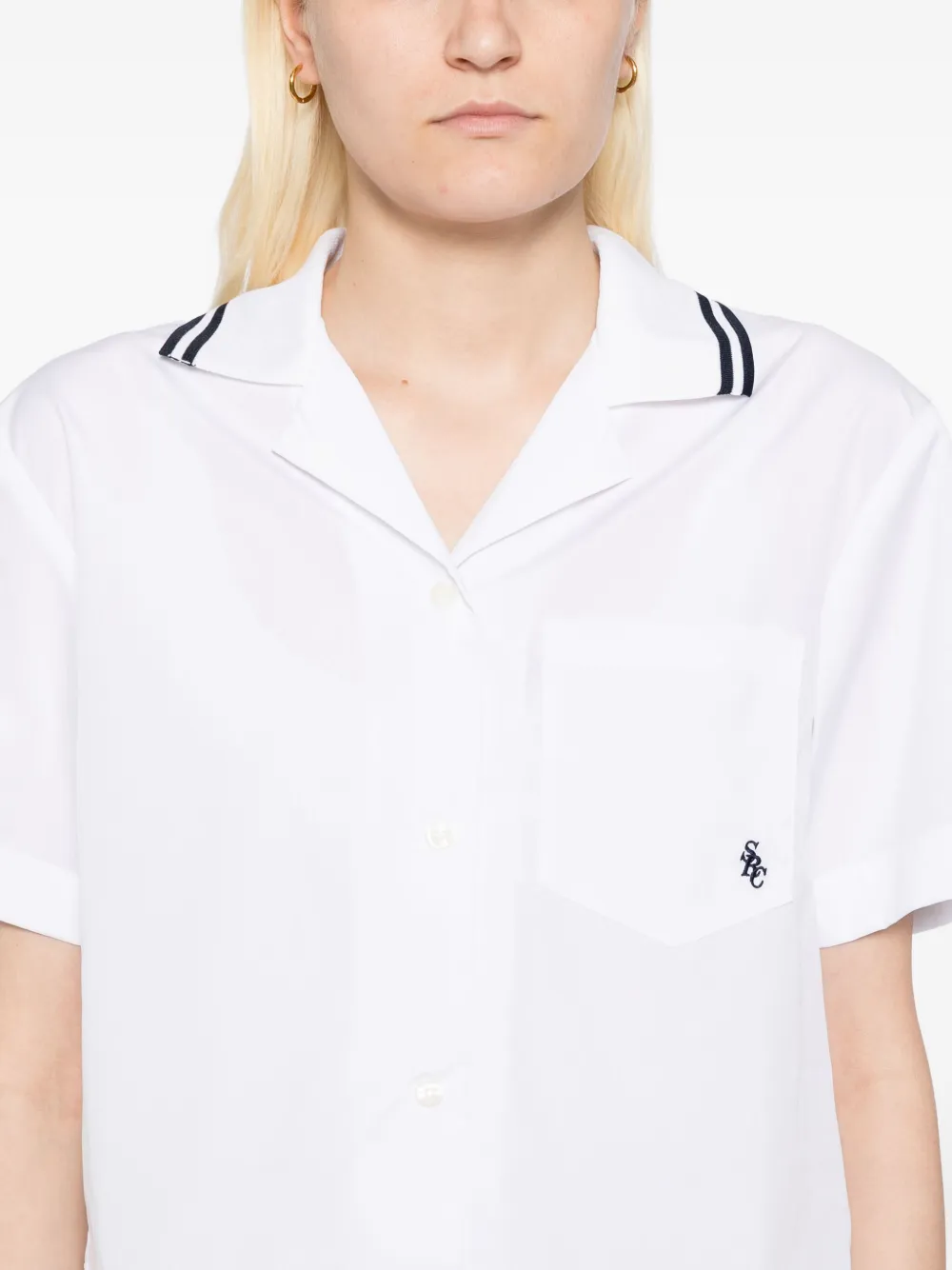 Sporty & Rich SRC katoenen blouse Wit