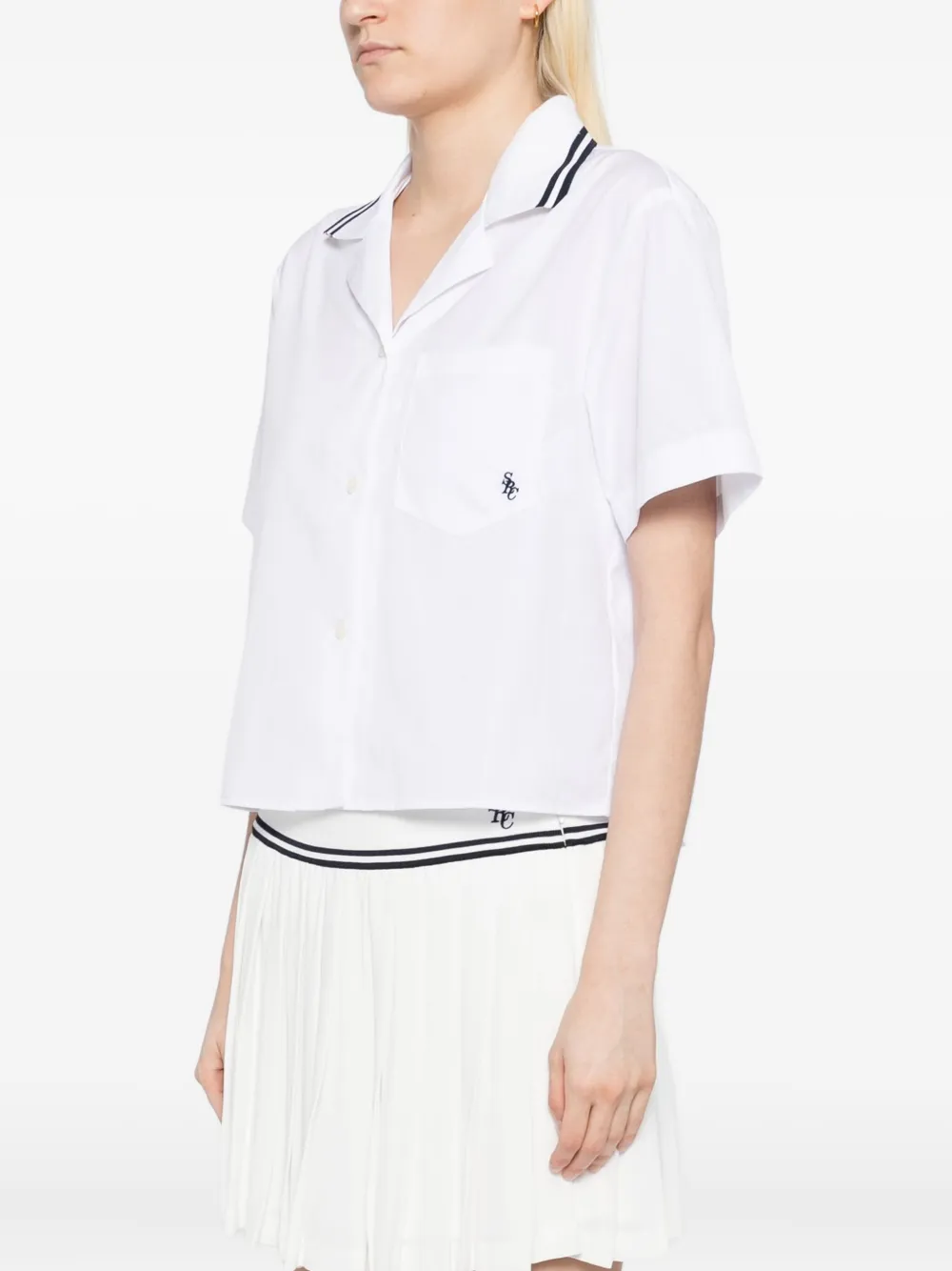 Sporty & Rich SRC katoenen blouse Wit