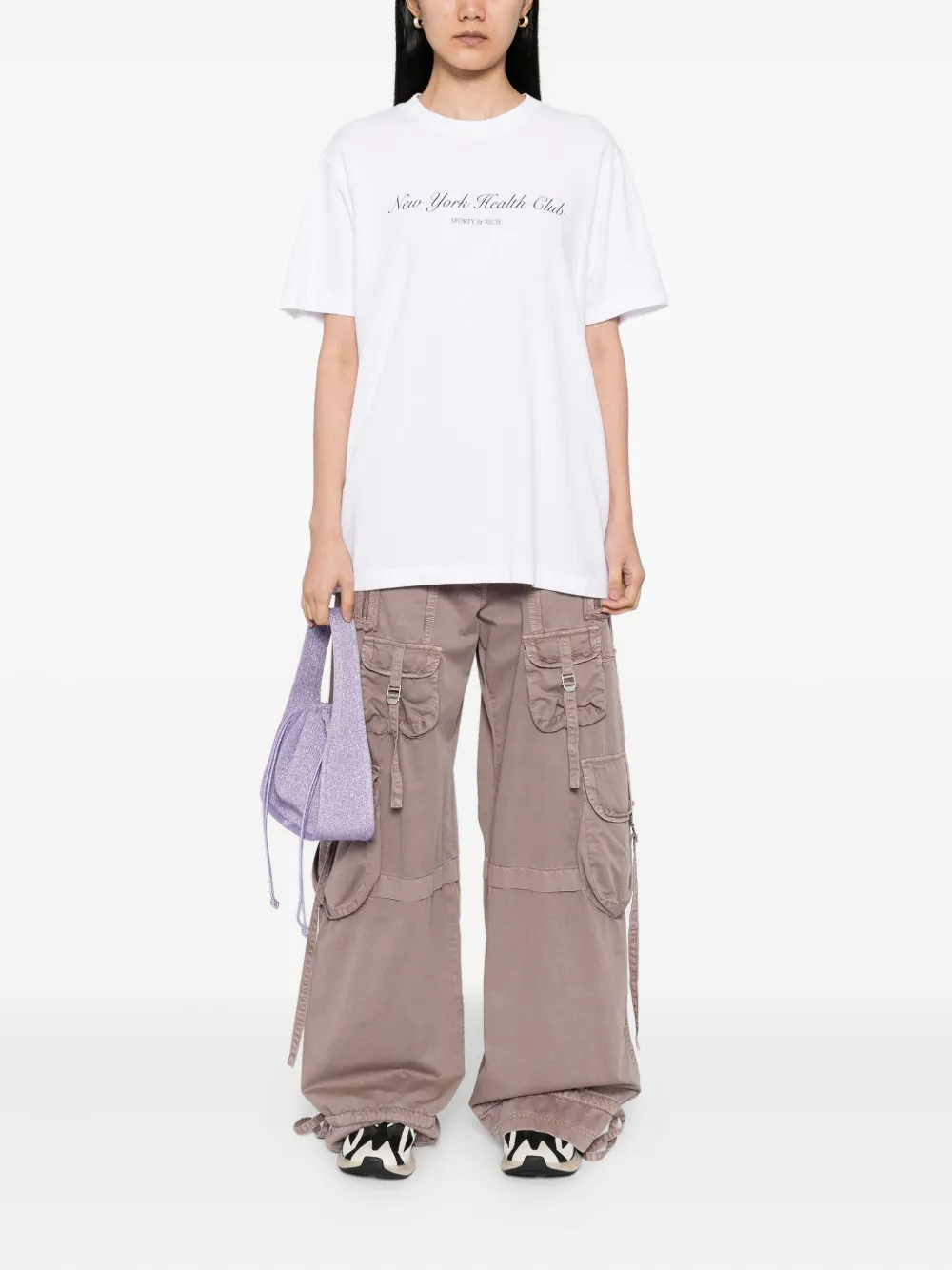 Sporty & Rich NY Health Club T-shirt Wit