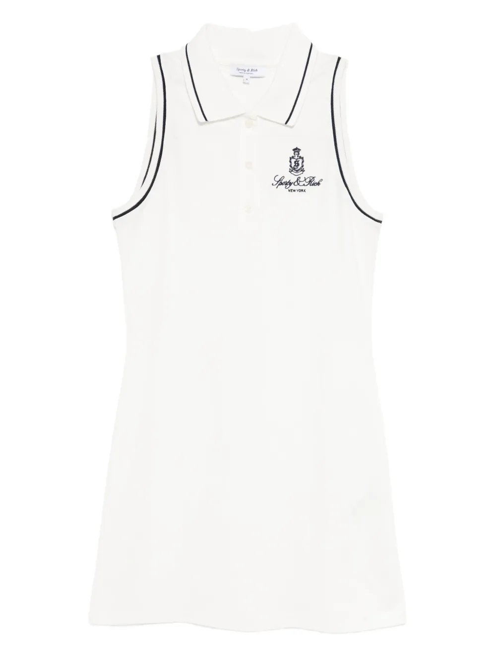Sporty & Rich Vendome Pique jurk Wit