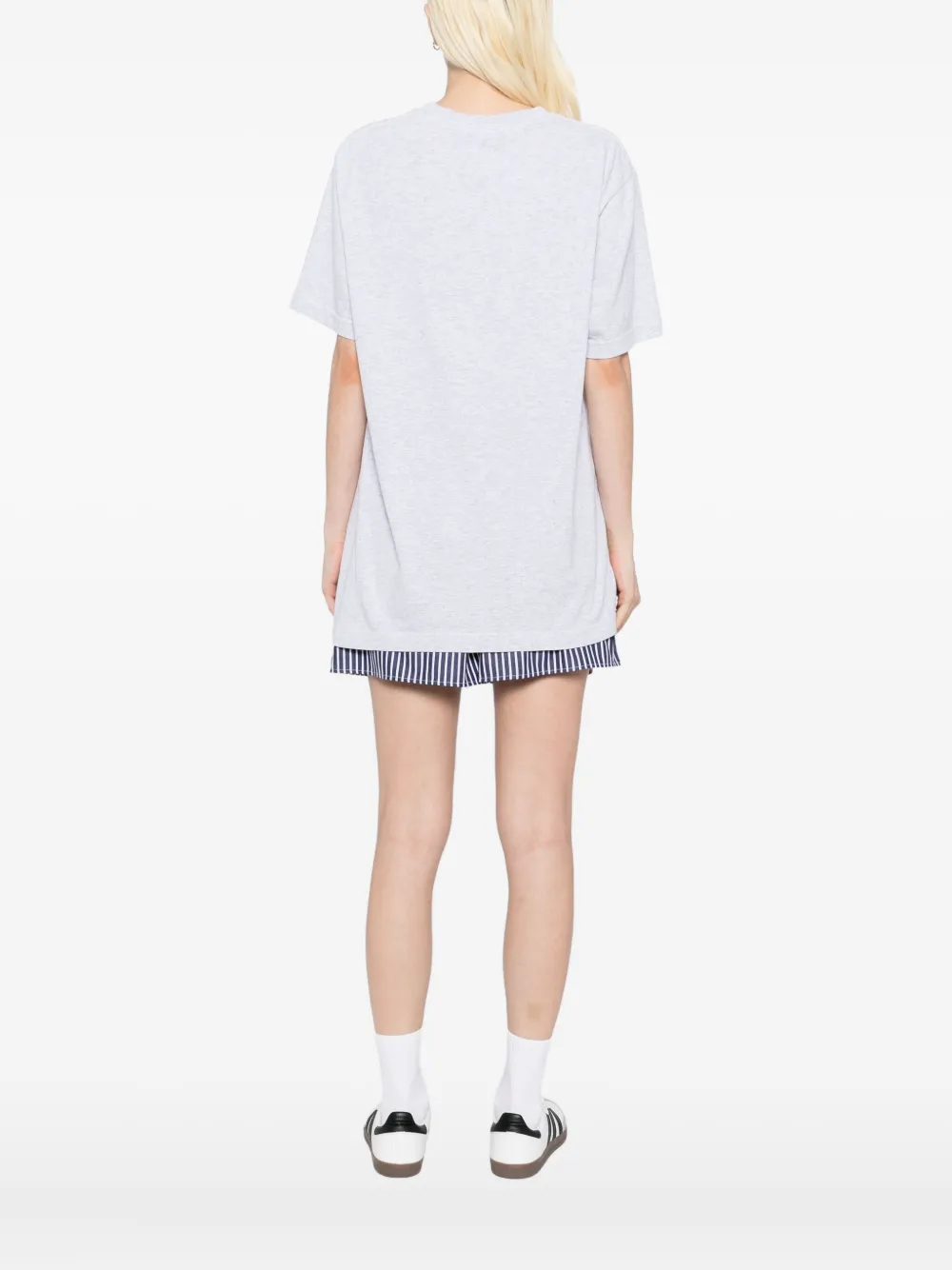 Sporty & Rich New York Health Club T-shirt met grafische print Grijs