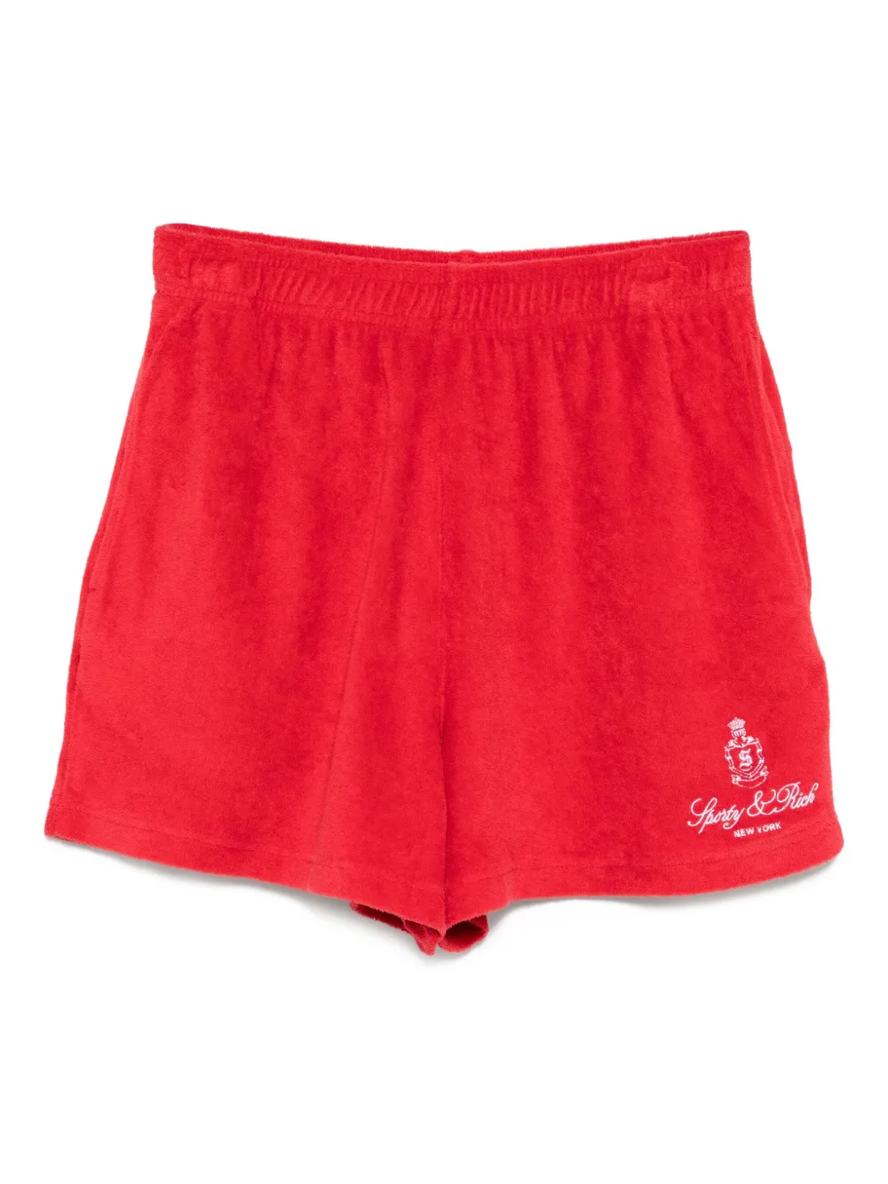 Sporty & Rich Vendome Terry shorts Rood