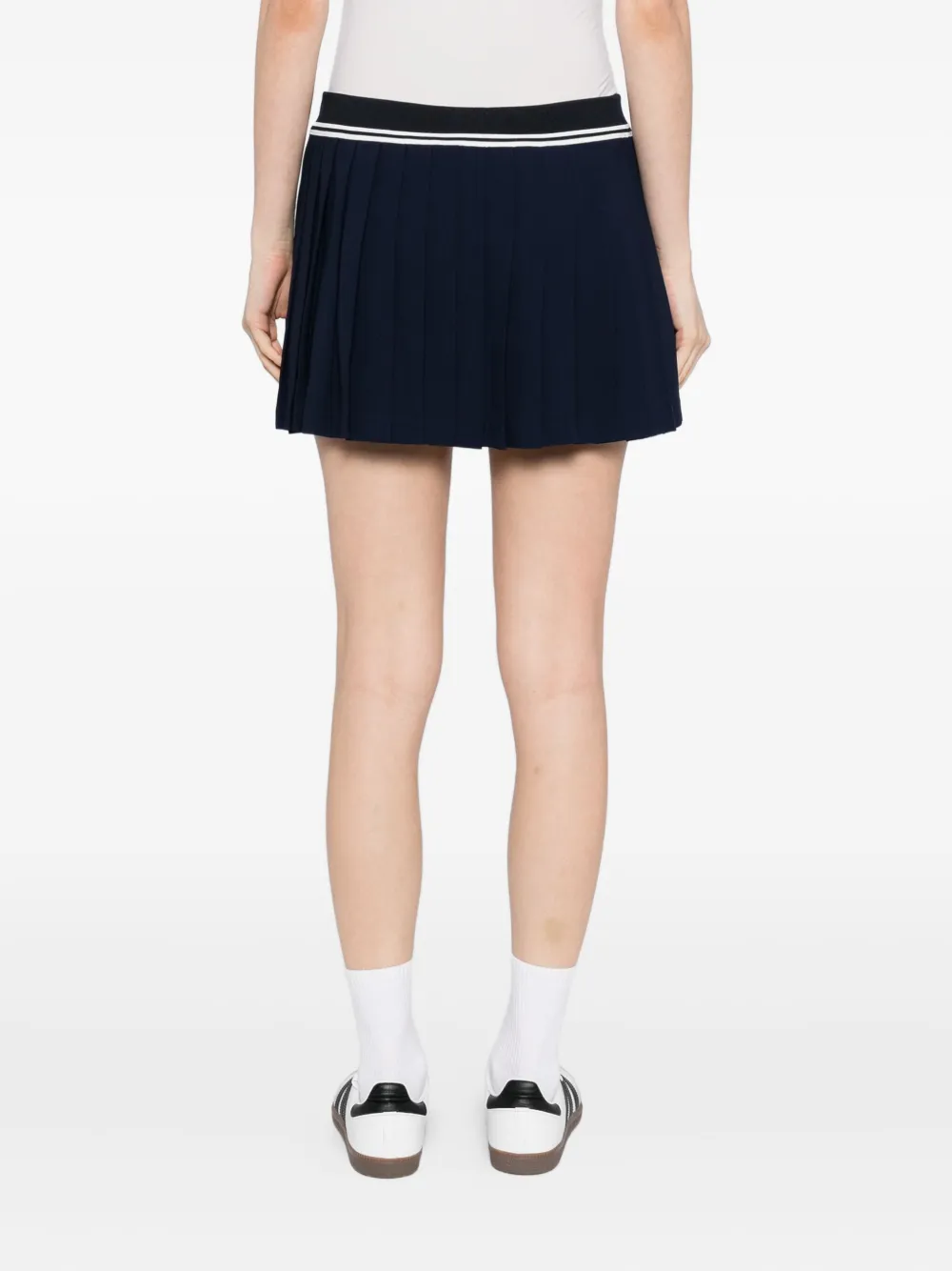 Sporty & Rich Abigail viscose rok Blauw