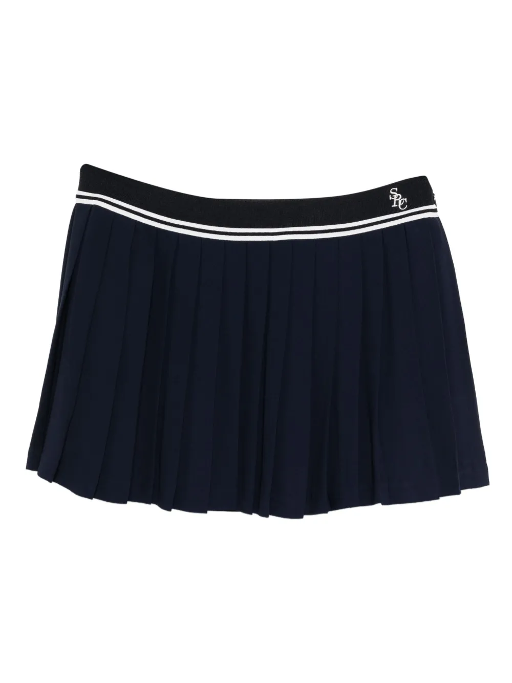 Sporty & Rich Abigail viscose rok Blauw