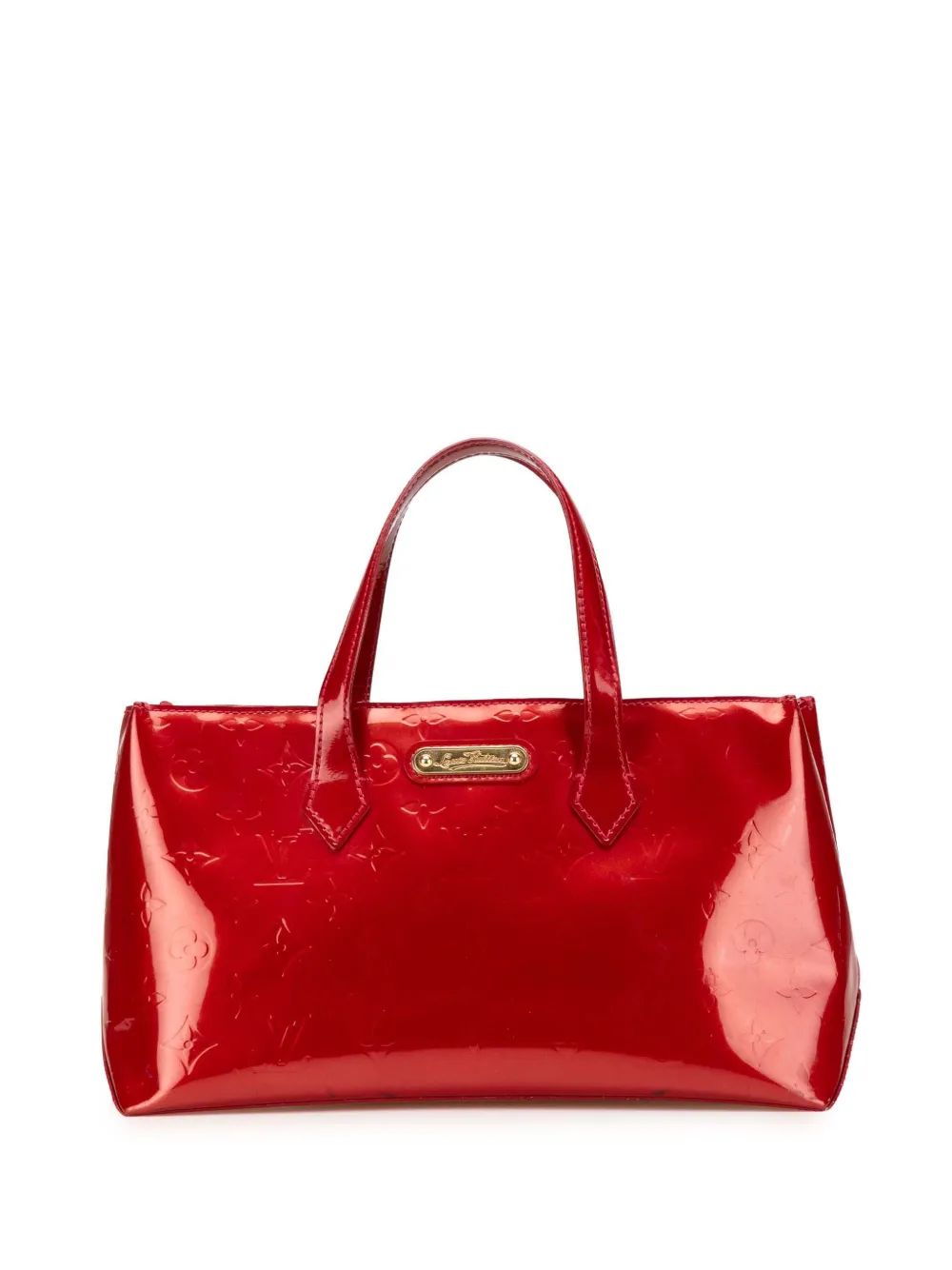 Louis Vuitton Pre-Owned 2010 モノグラム ヴェルニ ウィルシャー PM ハンドバッグ - レッド Louis Vuitton Pre-Owned 2010 モノグラム ヴェルニ ウィルシャー PM ハンドバッグ - レッド
