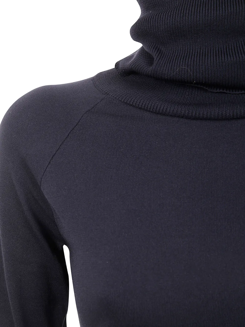 Y-3 Top met col en lange mouwen Zwart