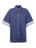 7 For All Mankind button-cuff cotton shirt - Blue