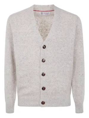 BRUNELLO CUCINELLI ホワイトカーディガン 綿・麻オールシーズン BRUNELLO CUCINELLI ホワイトカーディガン 綿・麻オールシーズン
