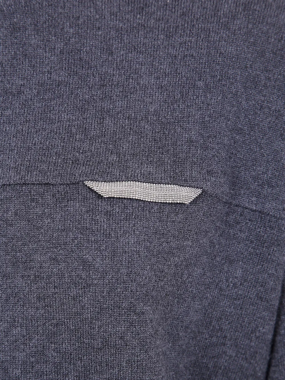 Brunello Cucinelli Kasjmier sweater met vlakken Grijs