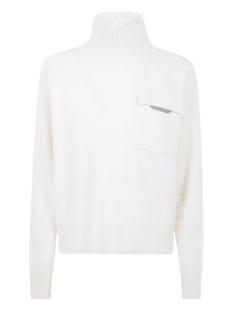 Brunello Cucinelli high-neck pocket sweatshirt