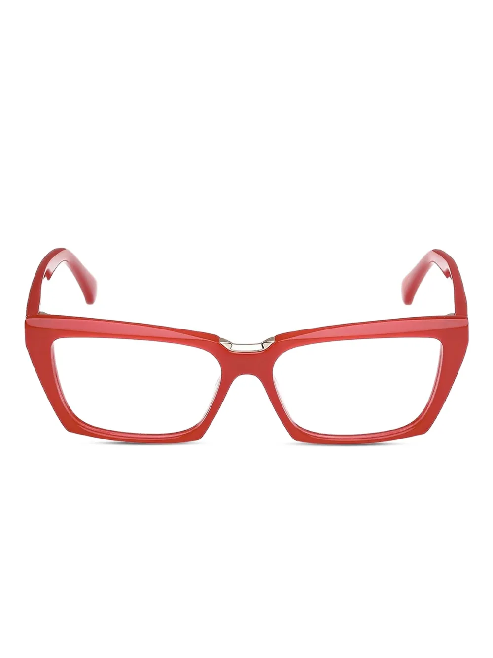 Max Mara Eyewear geometric frame glasses | Red | Image 1