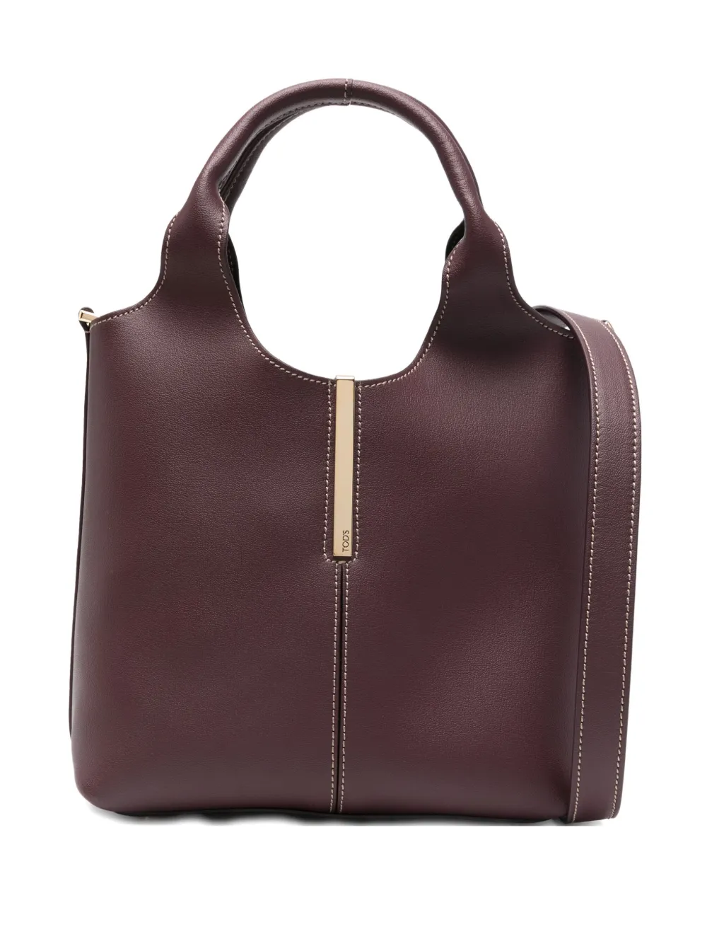 Tod's small Shopping leather tote bag - レッド Tod's small Shopping leather tote bag - レッド