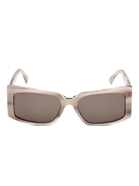 Max Mara Eyewear horn-effect rectangle sunglasses