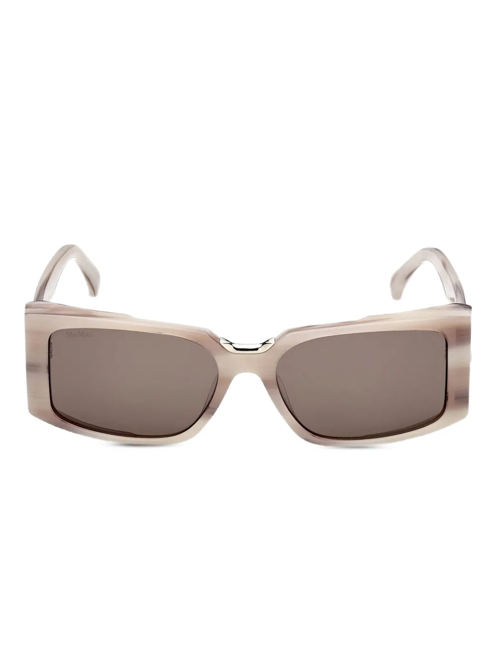 Max Mara Eyewear horn-effect rectangle sunglasses | Image 2