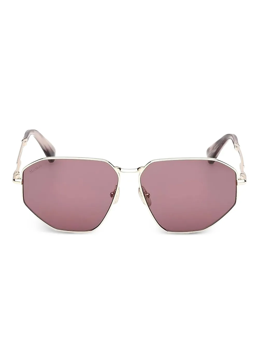Max Mara Eyewear geometric-frame sunglasses | Gold | Image 1